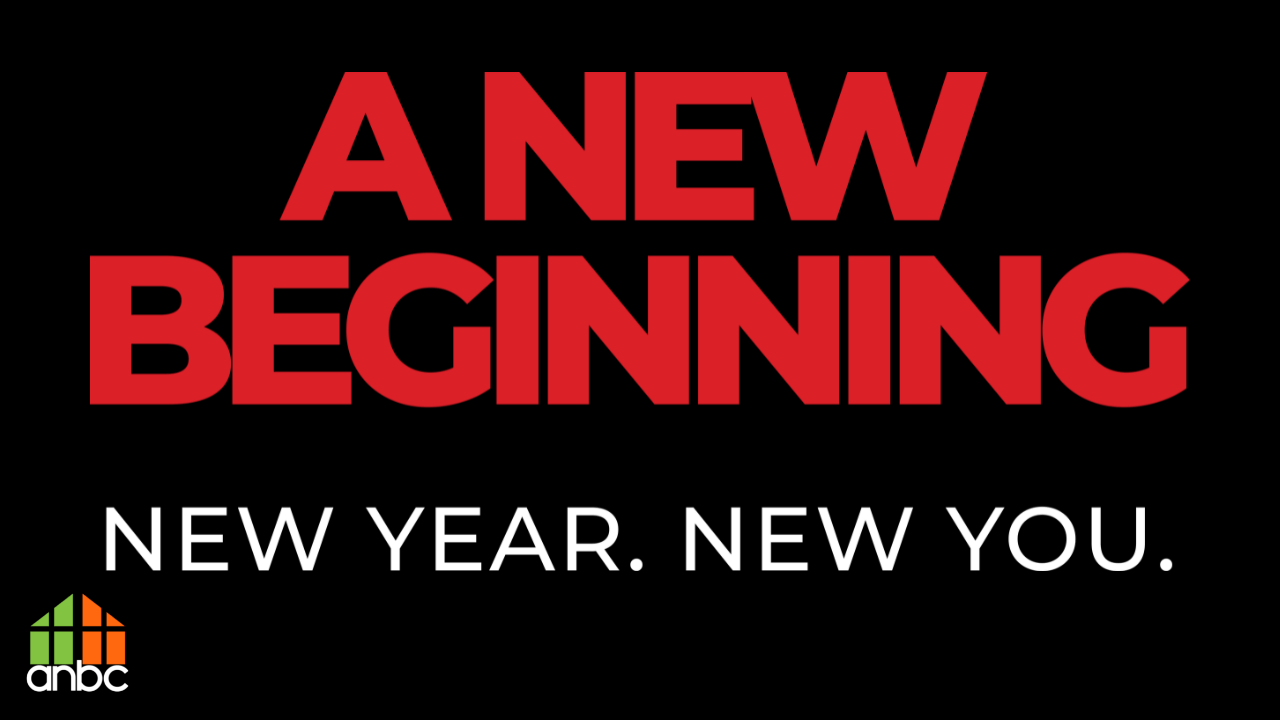 a new beginning. new year new you